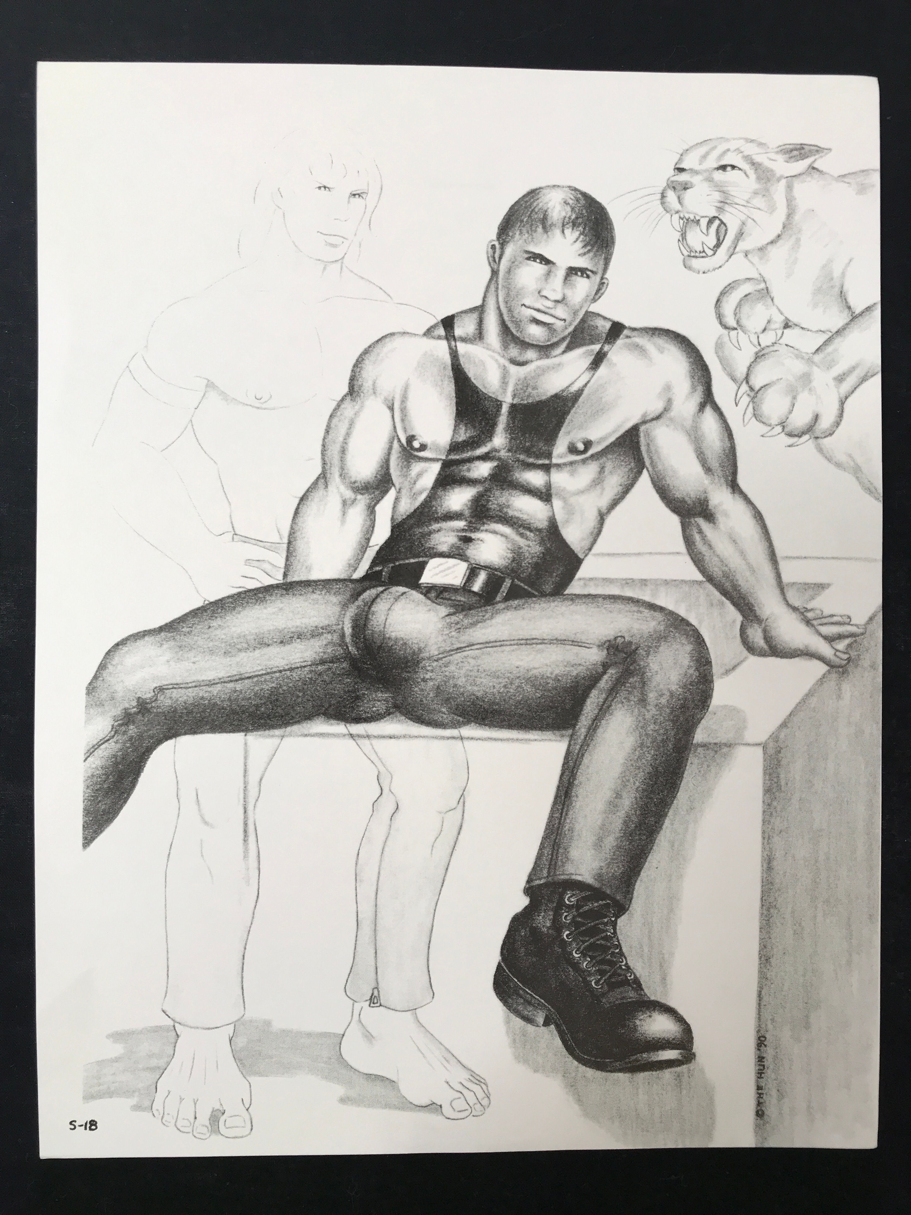 Original The Hun Print - Bill Schmeling " Muscle Stud Cougar" S-18 Series 1990