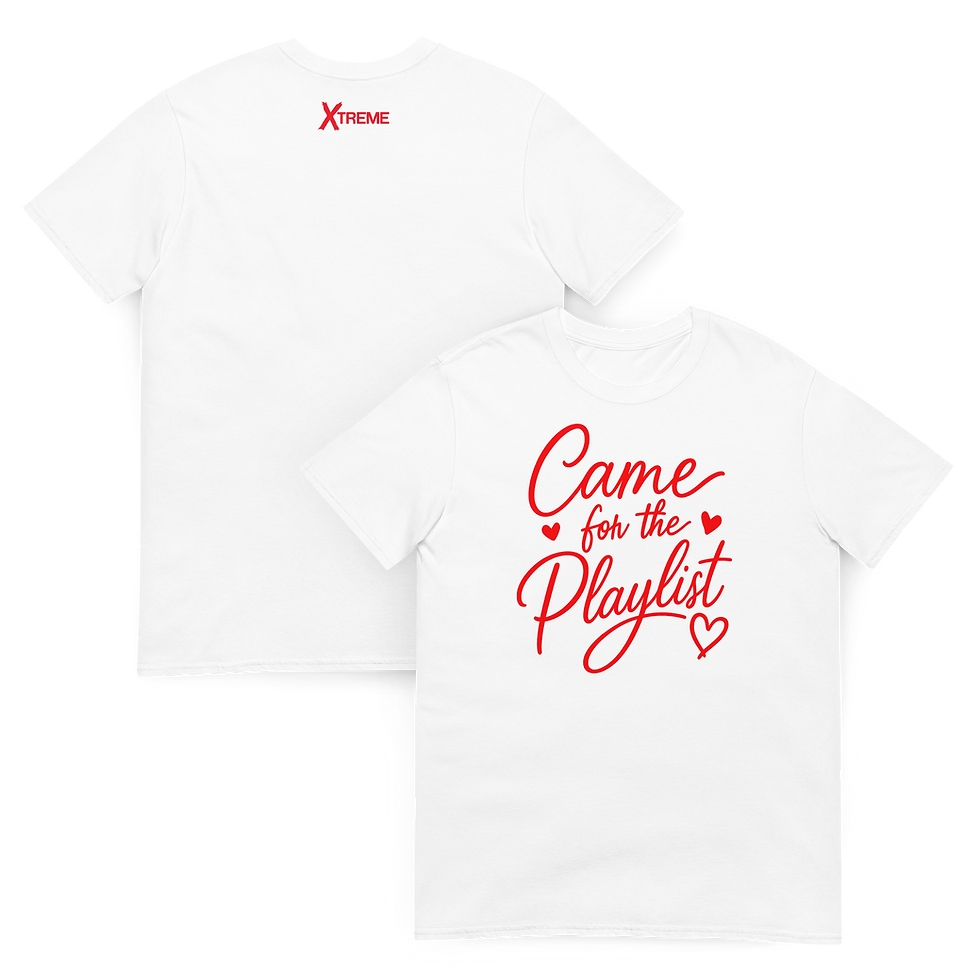 Thumbnail: Came for the Playlist in Red! Short-Sleeve Unisex T-Shirt