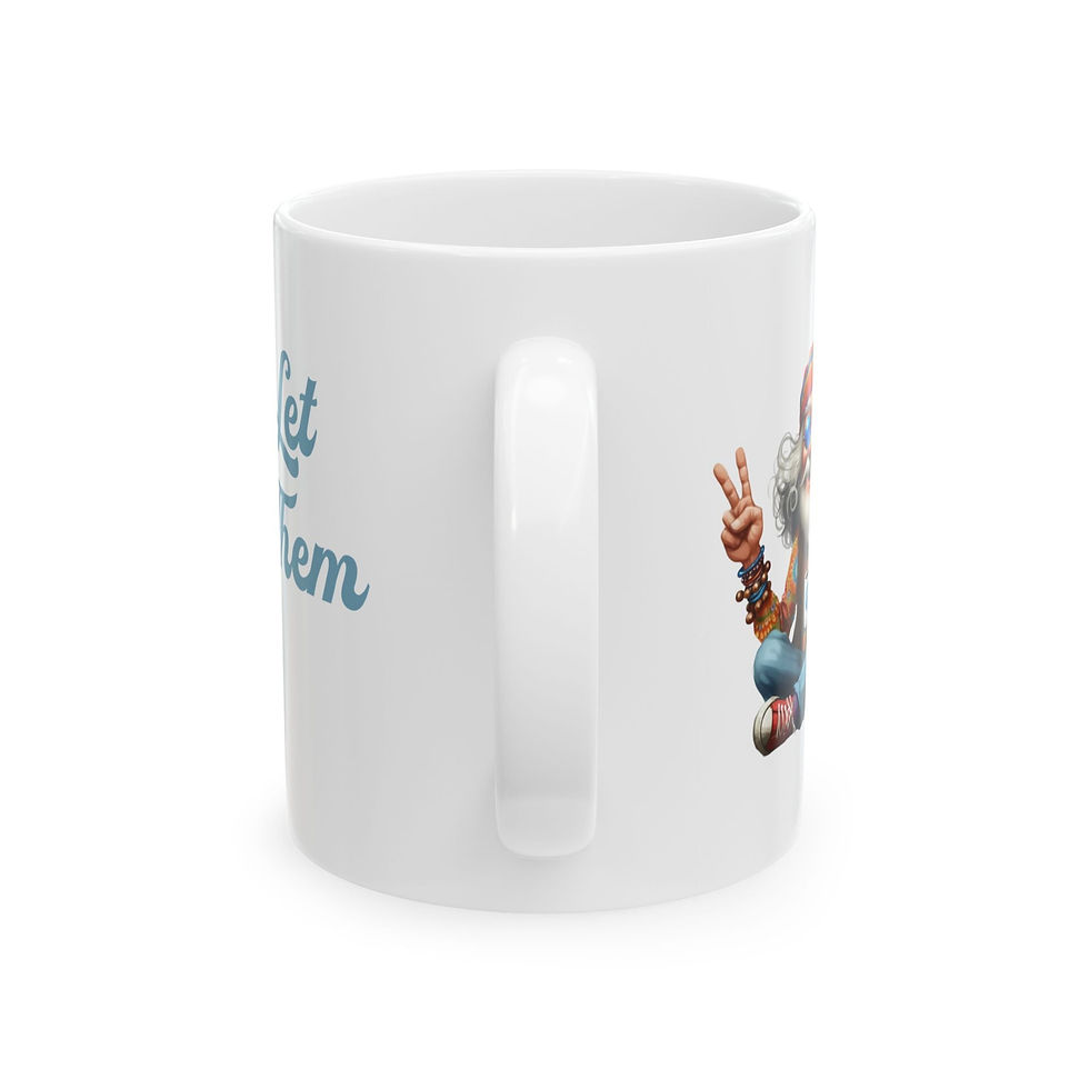 Thumbnail: Let Them Wise Hippie Man – Empowering Ceramic Mug (11oz & 15oz)