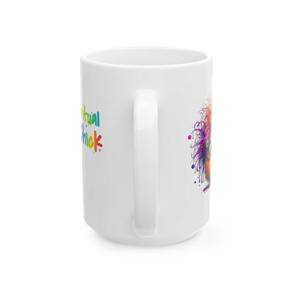 Thumbnail: Spiritual Chick Rainbow Chakra Ceramic Mug (11oz & 15oz)
