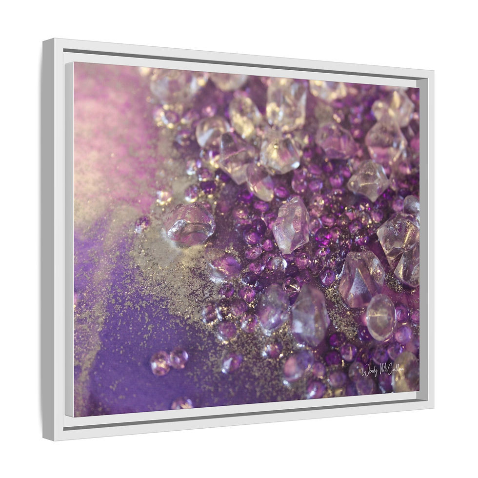 Thumbnail: Amethyst Dreams Framed Print - Opulence
