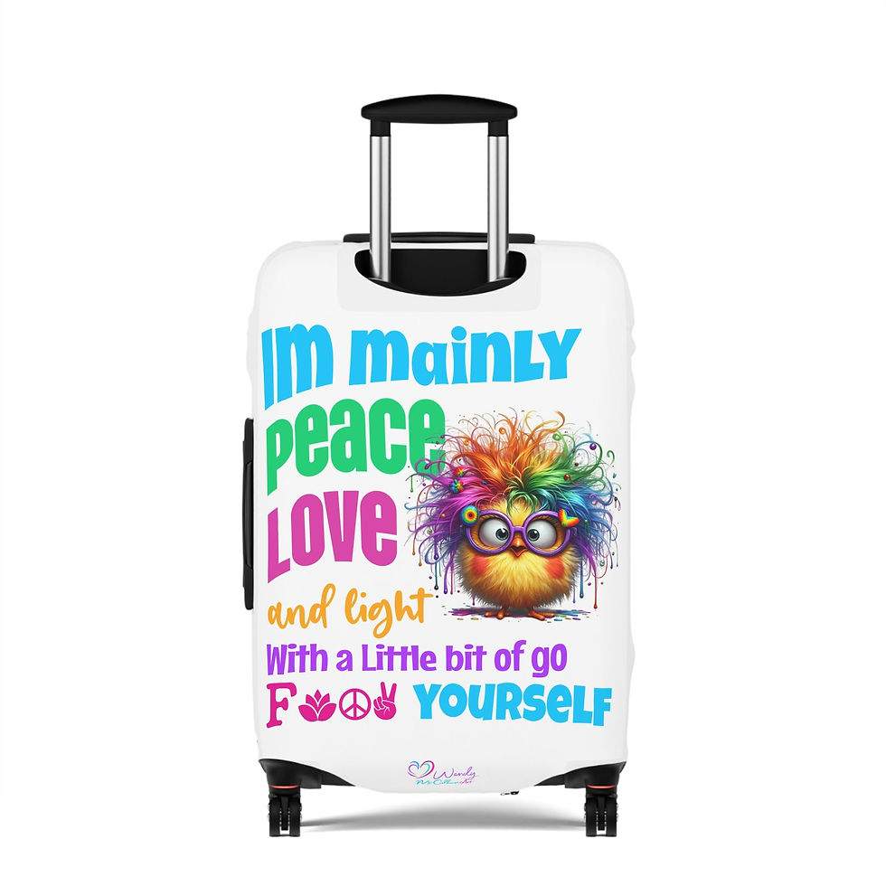 Thumbnail: Im mainly peace love & Light - Luggage Cover