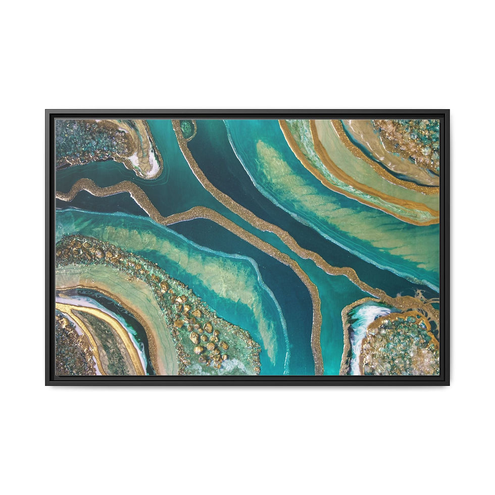 Thumbnail: Dioptase Framed Print - Splendour