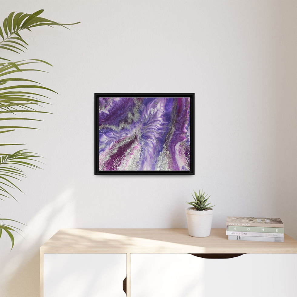 Thumbnail: Amethyst Dreams Framed Print - Splendour