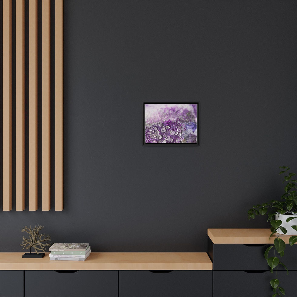 Thumbnail: Amethyst Dreams Framed Print - Elegance