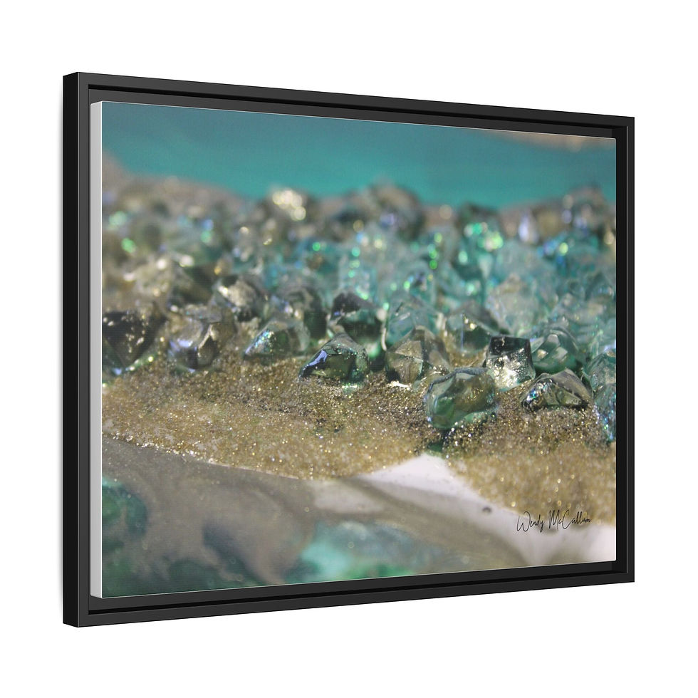 Thumbnail: Dioptase Framed Canvas Art - Elegance