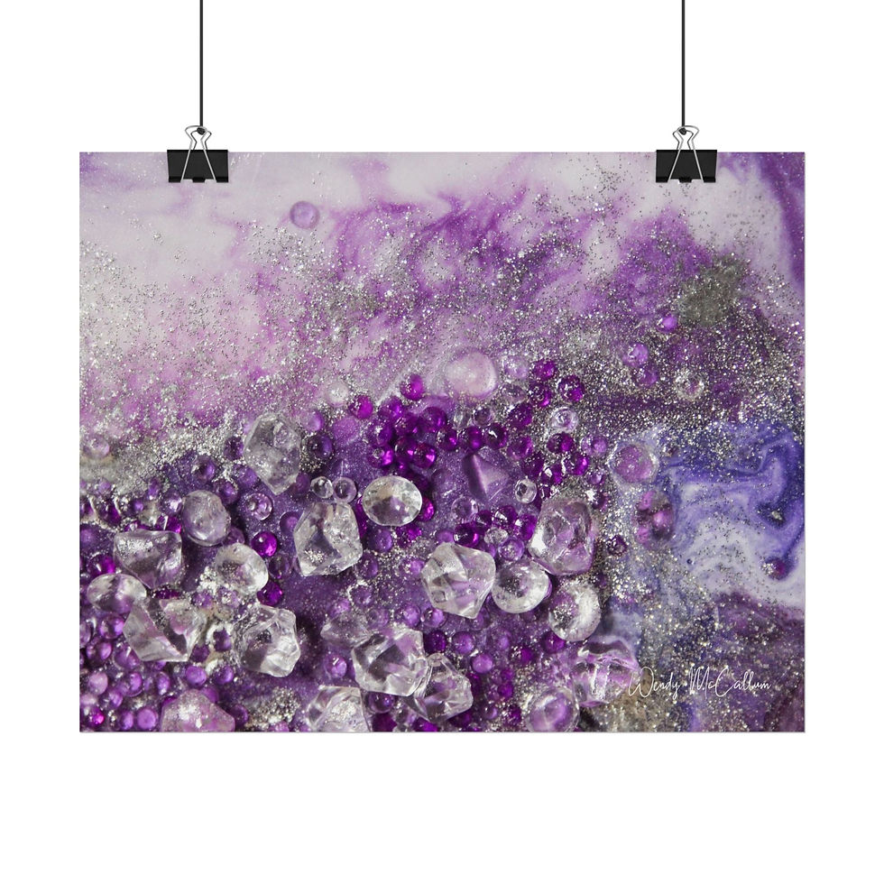 Thumbnail: Amethyst Dreams Fine Art Print - Elegance