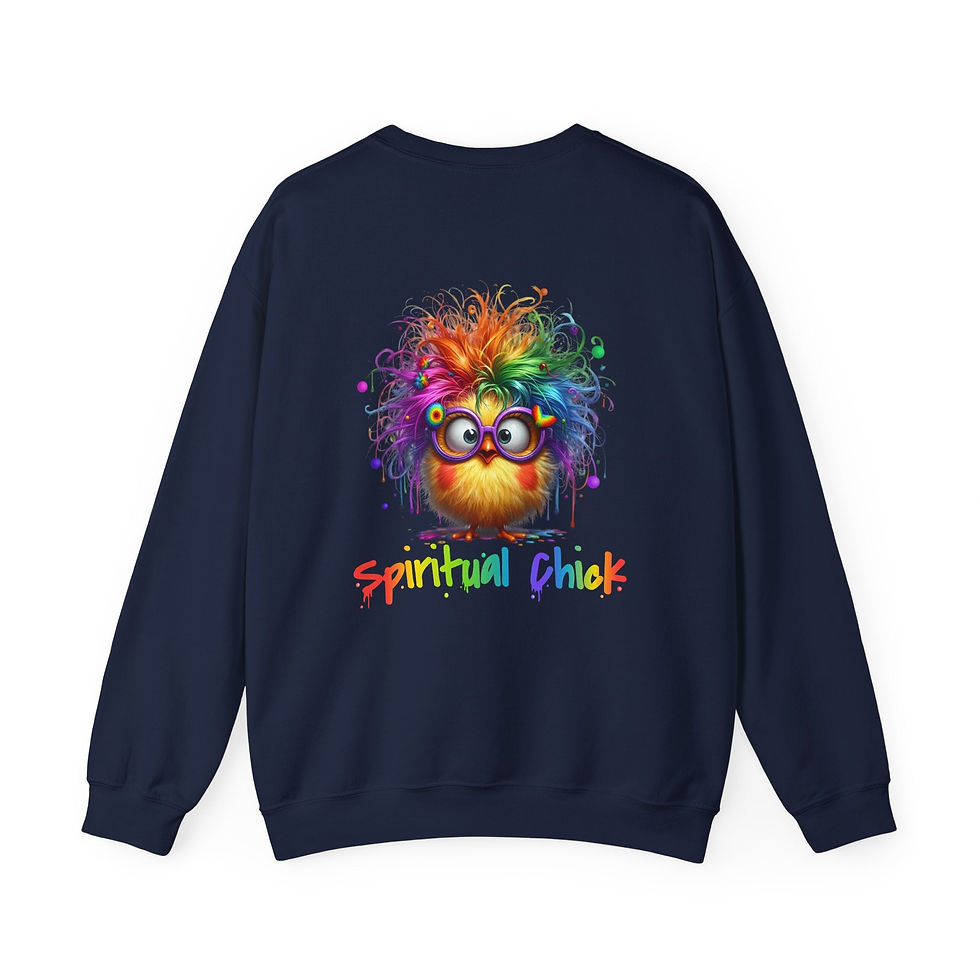 Thumbnail: Spiritual Chick – Cute High-Vibe Rainbow Sweatshirt