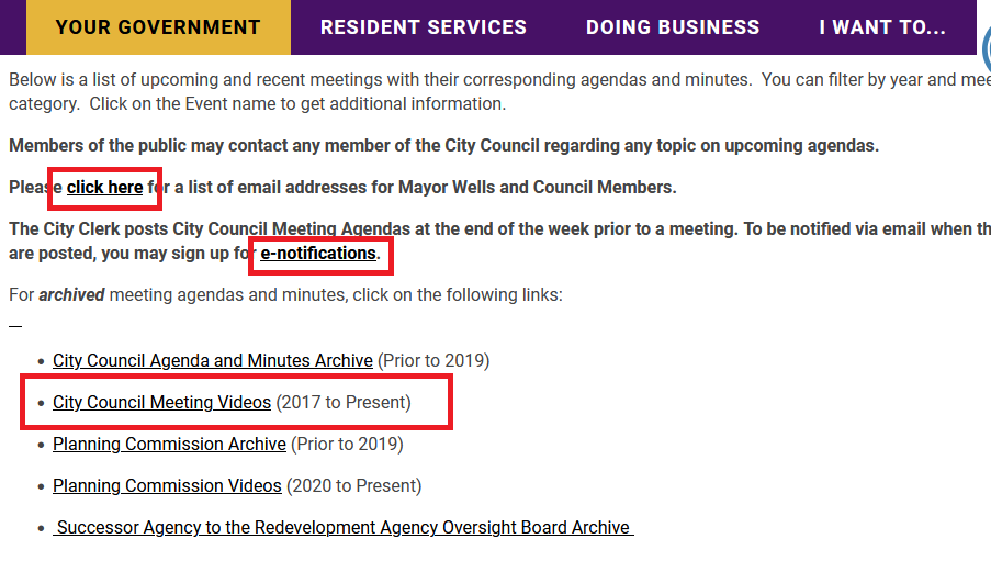 visit www.elcajon.gov/agendas for information on City Council meetings