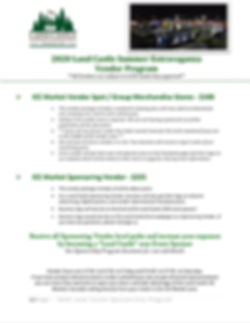 Land Castle 2020 Vendor Program