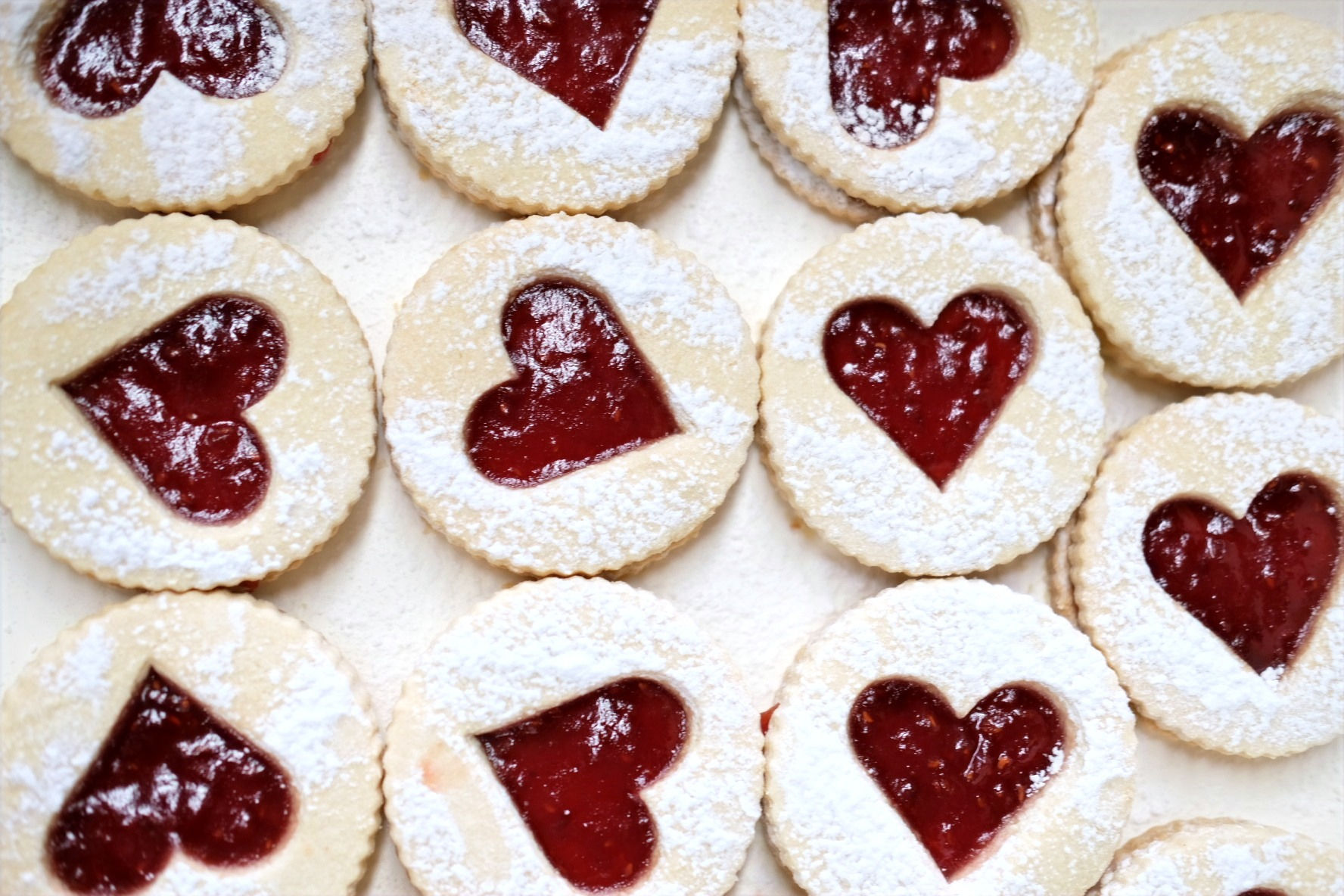 Raspberry Jam Hearts*
