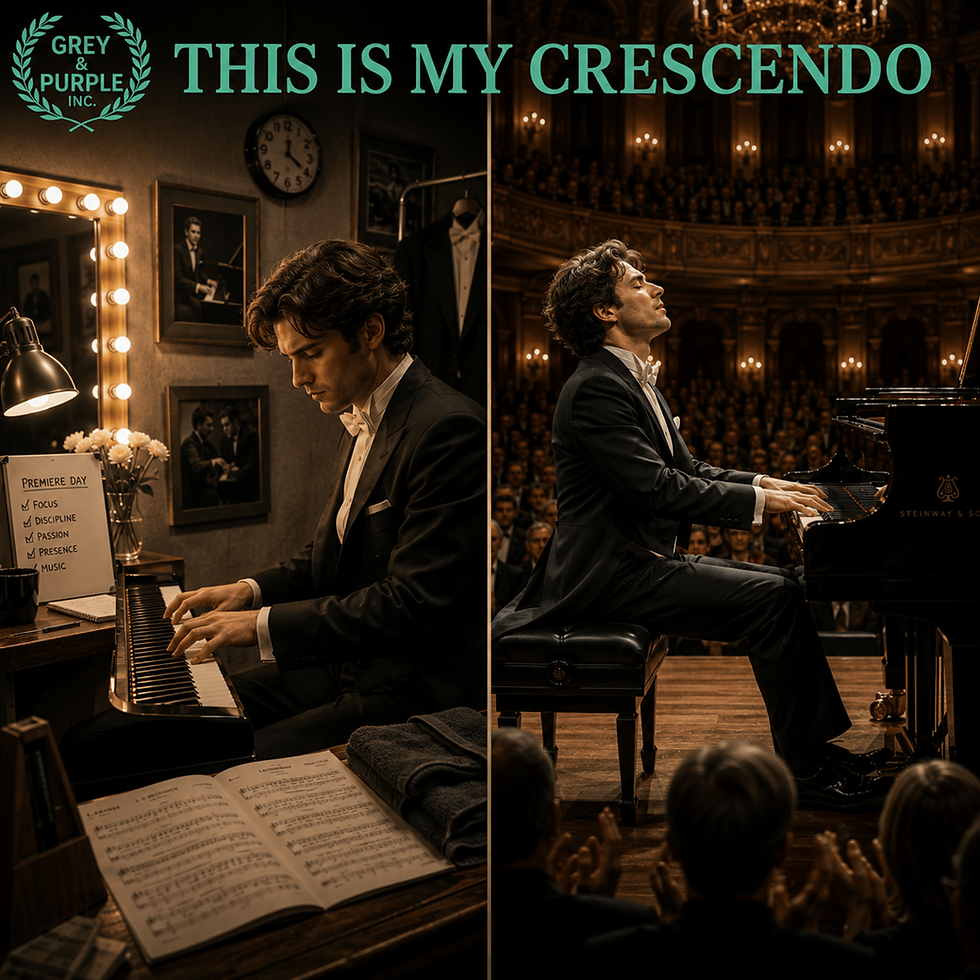 Grey & Purple Songbook — “This Is My Crescendo”: When Nerves Become Music