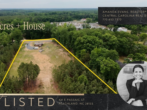 3.5 Acres with Investment Potential in Peachland, NC | 421 E Passaic Street | Under $200k near Union County, NC