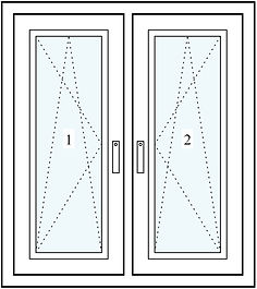 2-luft fönster DREH/KIPP-DREH/KIPP mittstolpe