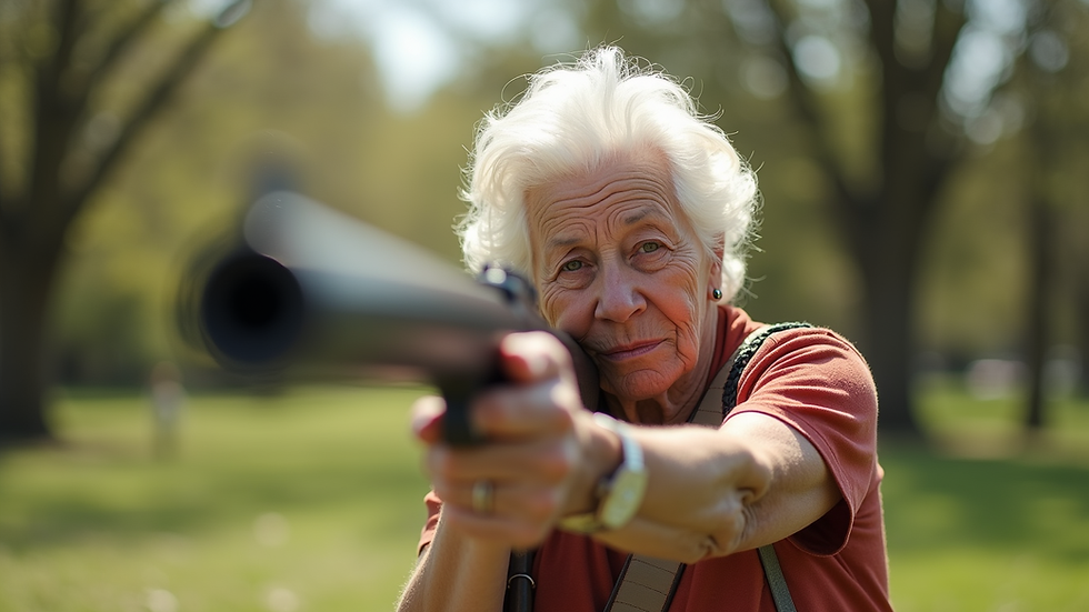 The Explosive Tale of Granny's Bazooka Encounter