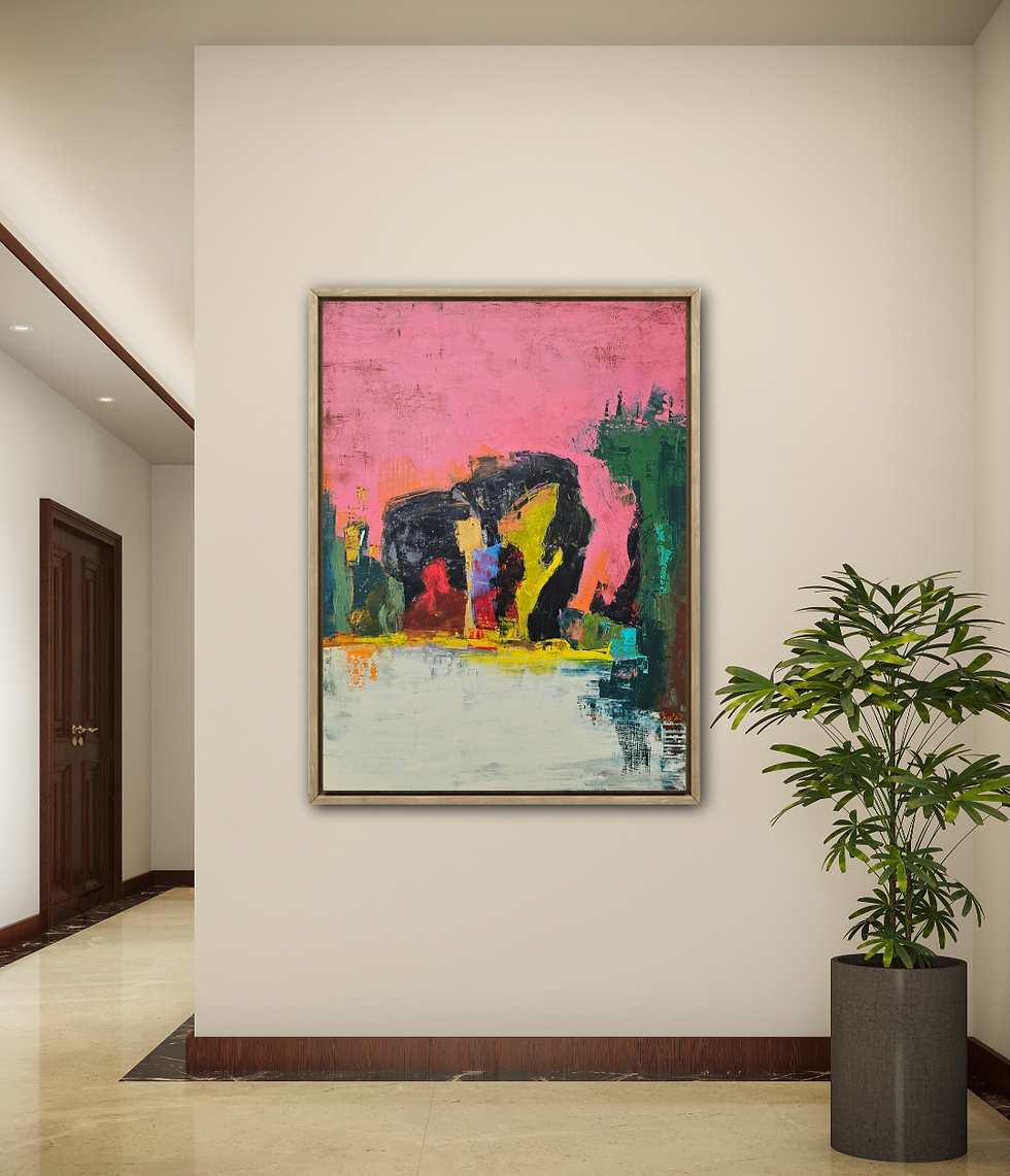 Anchored in Rose room display/exhibited