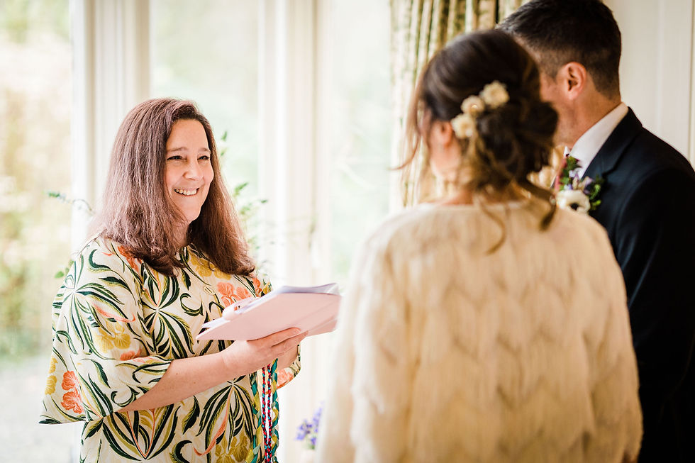 A couple in love getting married in a wedding ceremony