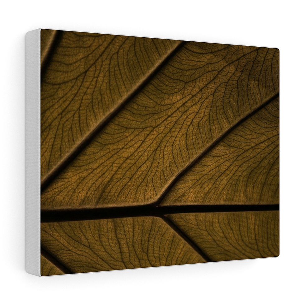 Custom Brown Leaf Canvas