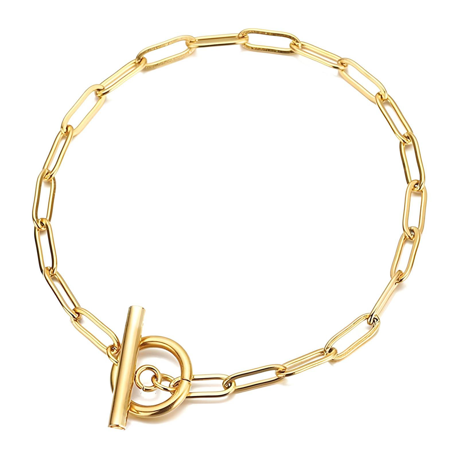 Gold-Tone Chain Link Bracelet