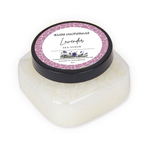 Lavender Sea Salt Scrub theglisscollection
