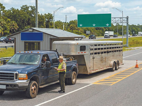 Commissioner Wilton Simpson Will Provide An Agricultural Inspection Station & FDACS Ag Law Enforcement Update April 27