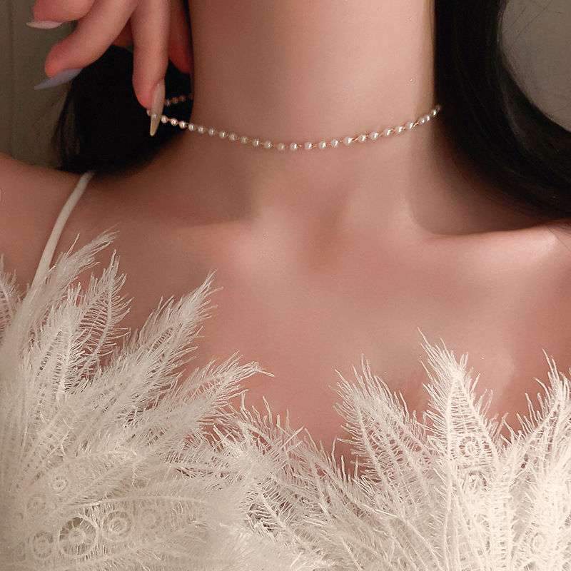Thumbnail: PearlÉlan Delicate Pearl Necklace