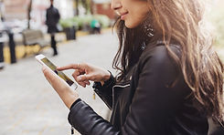 lady on a phone