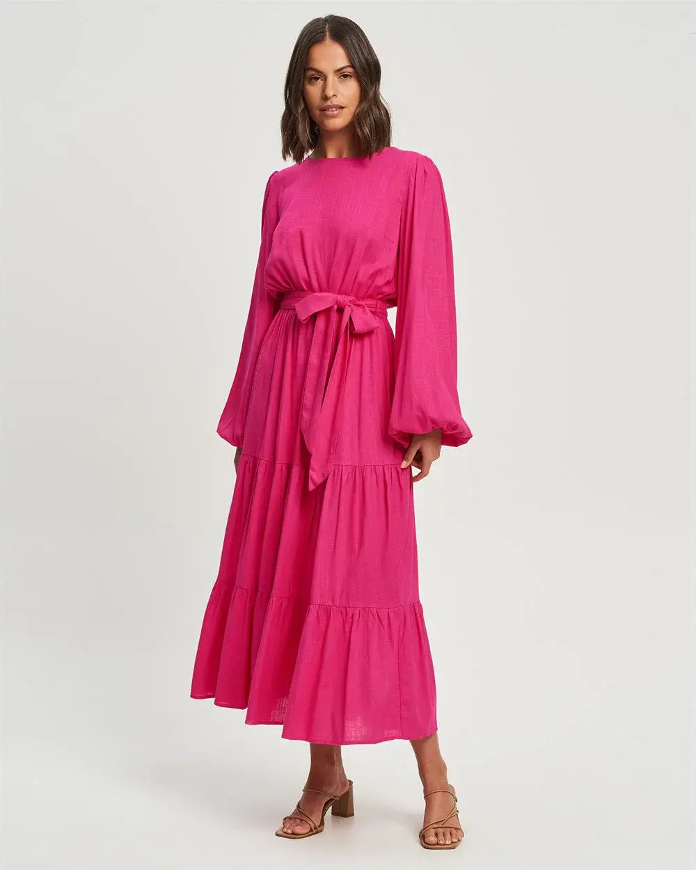  Delaney Midi Dress - Pink