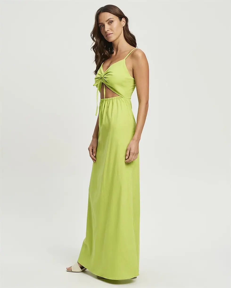 Thumbnail: Sunrise Maxi Dress - Citrus Green