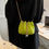 Thumbnail: Mini Q Chain Bucket Bag - Bright Olive 