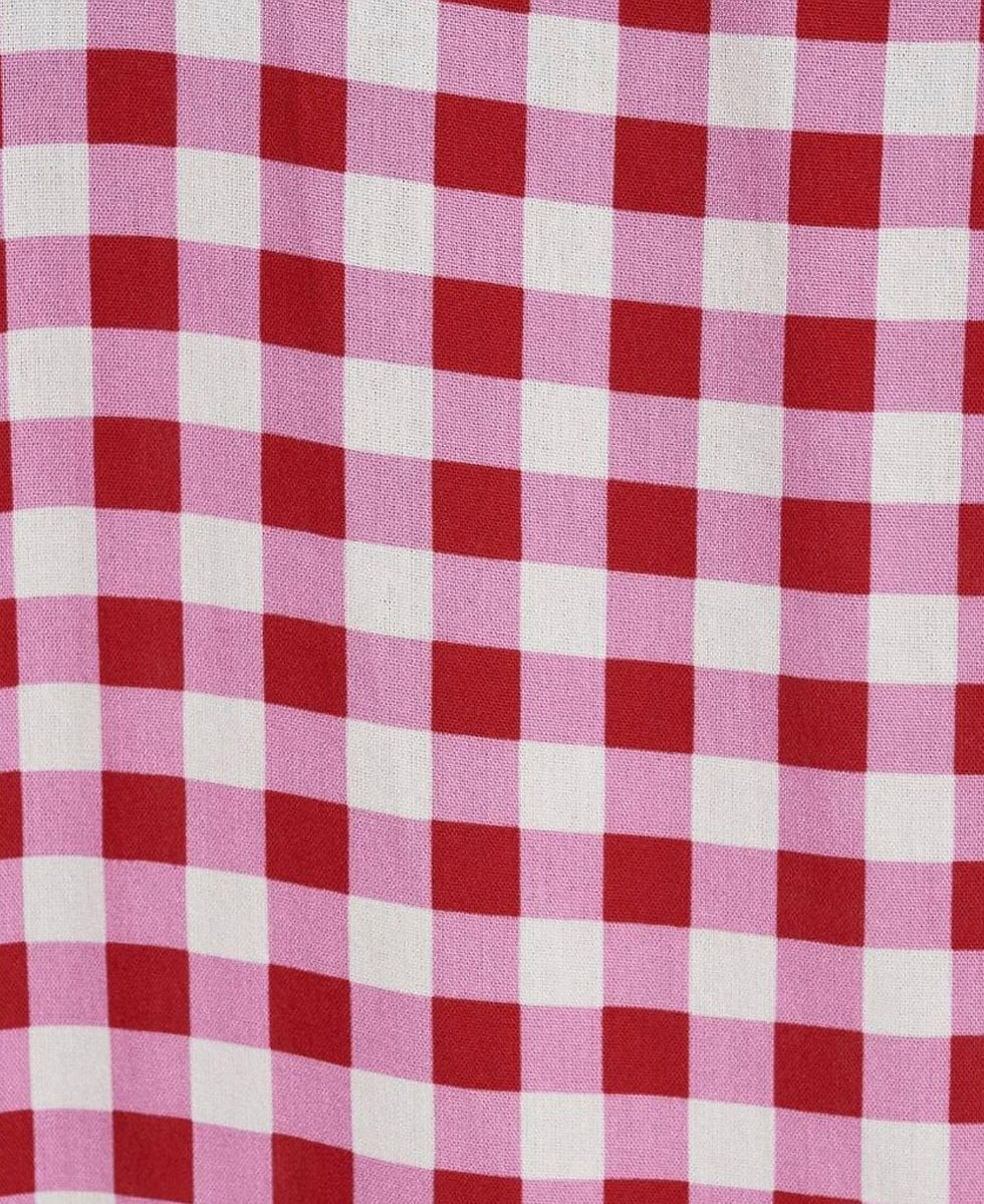 Thumbnail: Candy Coated Midi Dress - Red/Pink Gingham