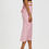 Thumbnail: Tie Back Linen Skirt - Pink