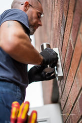 close up shot of light fitting and installation residental services enigma electrical services electrician liam carberry based in Dunfermline Fife Scotland