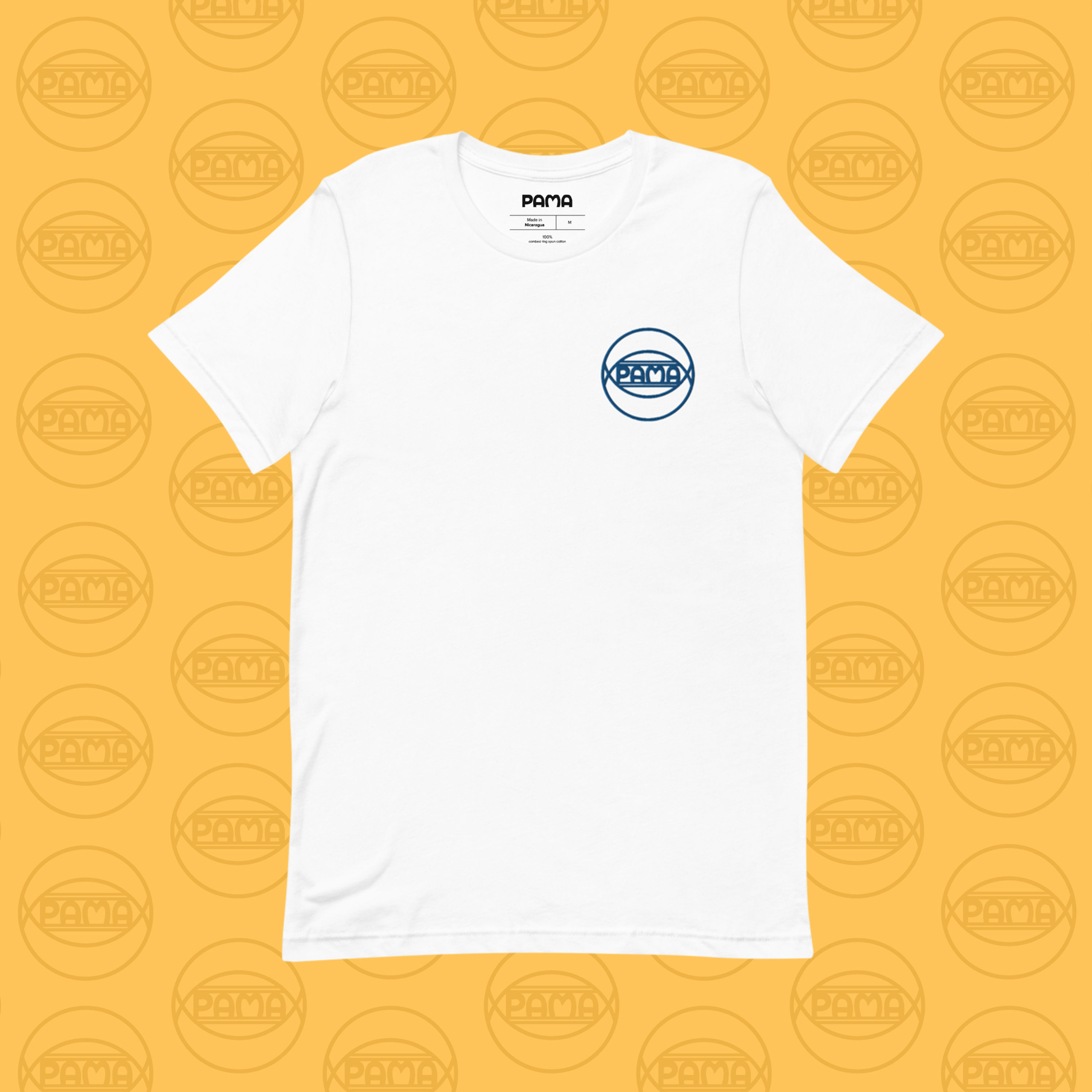 Pama Embroidered White T-Shirt