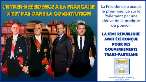 Régime présidentiel de la Ve République : une dérive de la pratique du pouvoir.