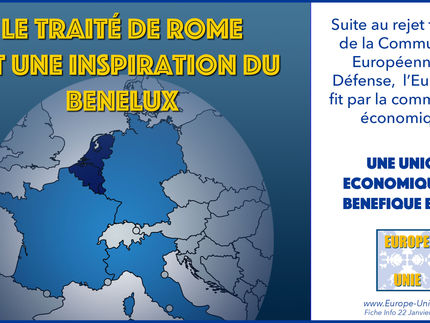 Le traité de Rome est une inspiration du BENELUX