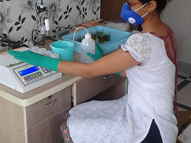Women Soil Testing Lab with Harvesto Soil Testing Kit.JPG