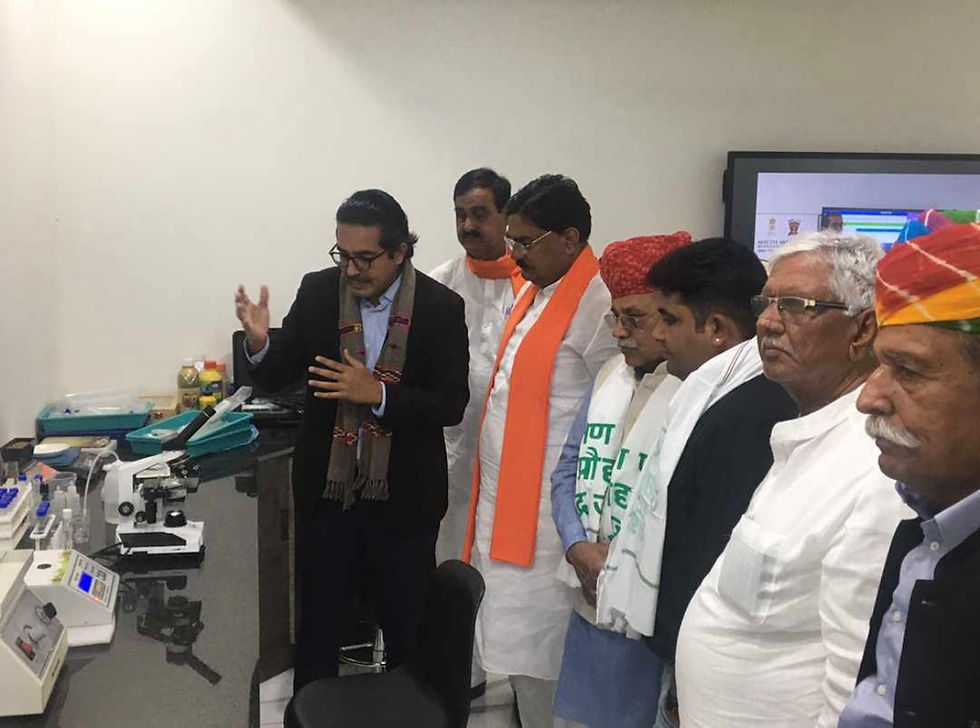 Agriculture Minister of Madhya Pradesh Shri Kamal Patel visits Harvesto Soil Testing Lab