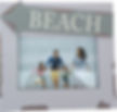 Wooden Photo frame with Beach Sign
