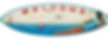Surf Board Welcome Sign with old Hippie Van