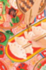 Dumplings party! /Postcard