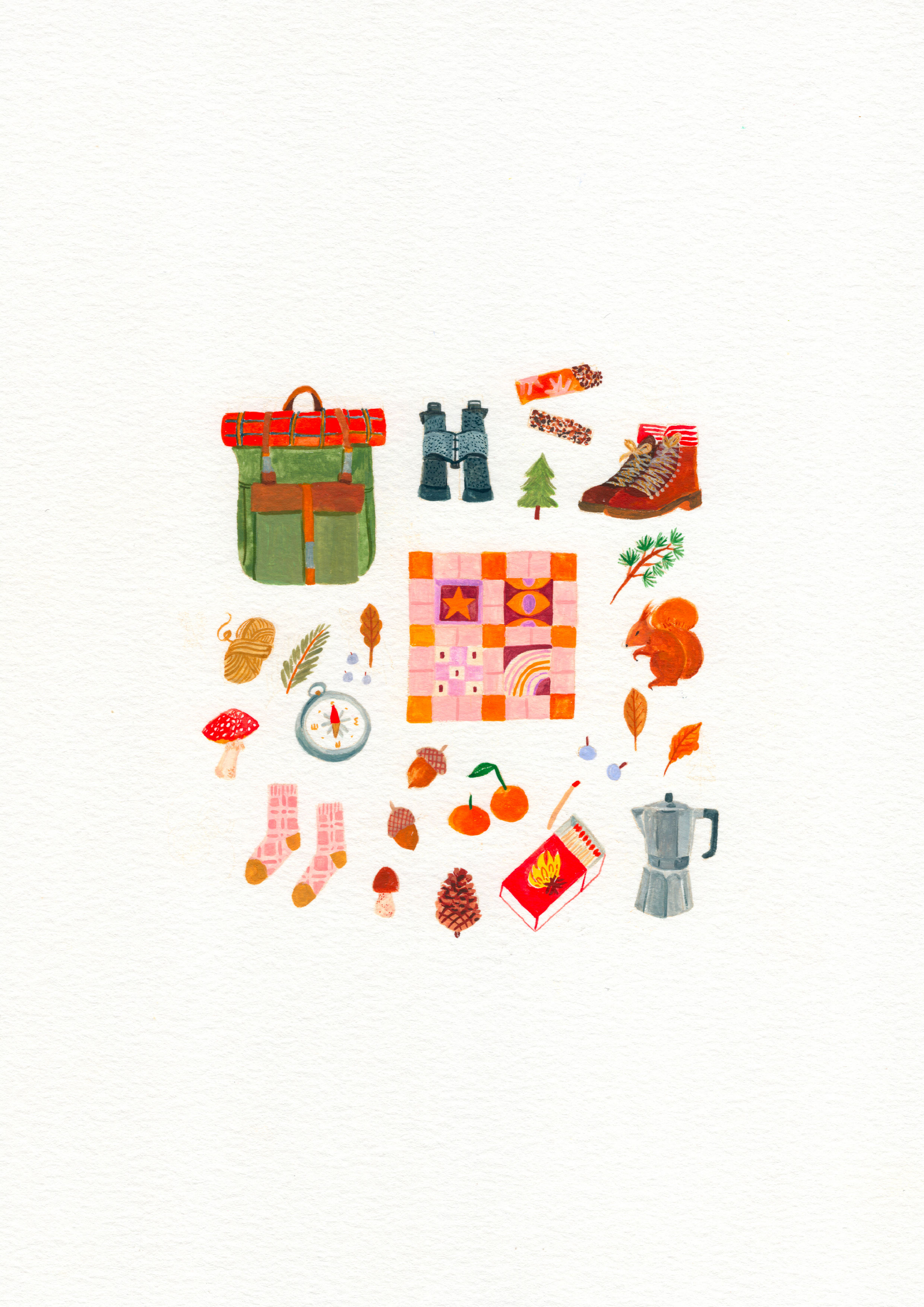 Let's go for a walk! / Art print