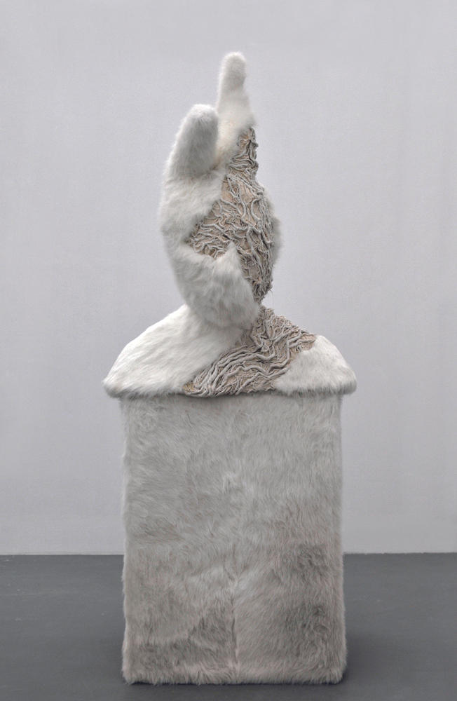 VOD, 2009, Fabric and wool and resin, 240×106×76cm, Jingyu Xu