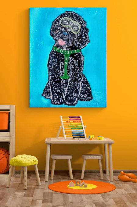 Luxe 3D Dog Resin Art Collection