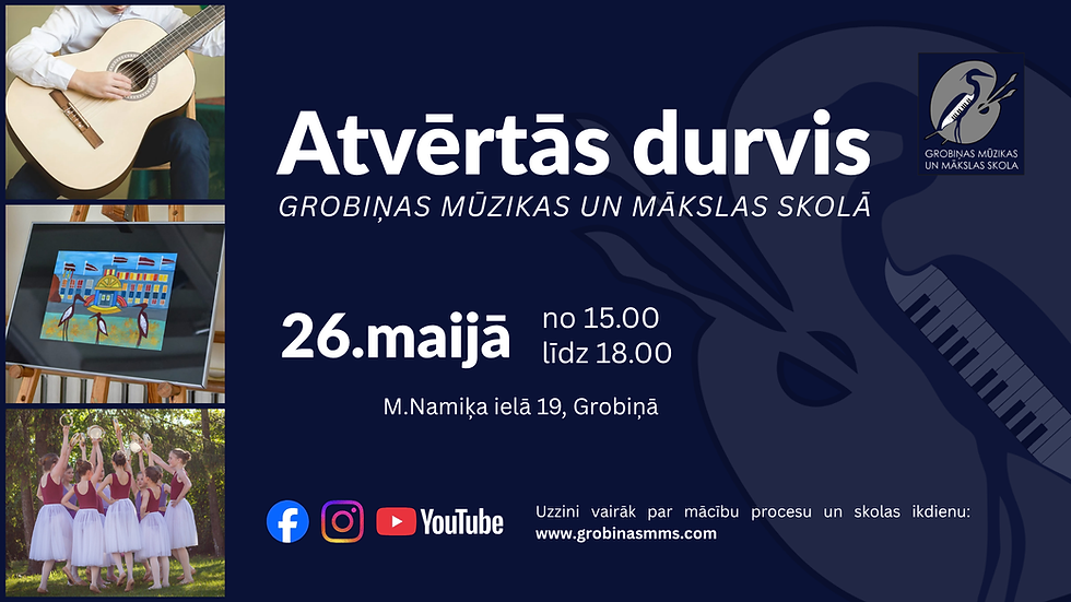 Aicinām uz ATVĒRTO DURVJU DIENU!