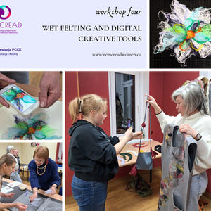 Workshop von PCKK: Nassfilzen und digitale Kreativwerkzeuge