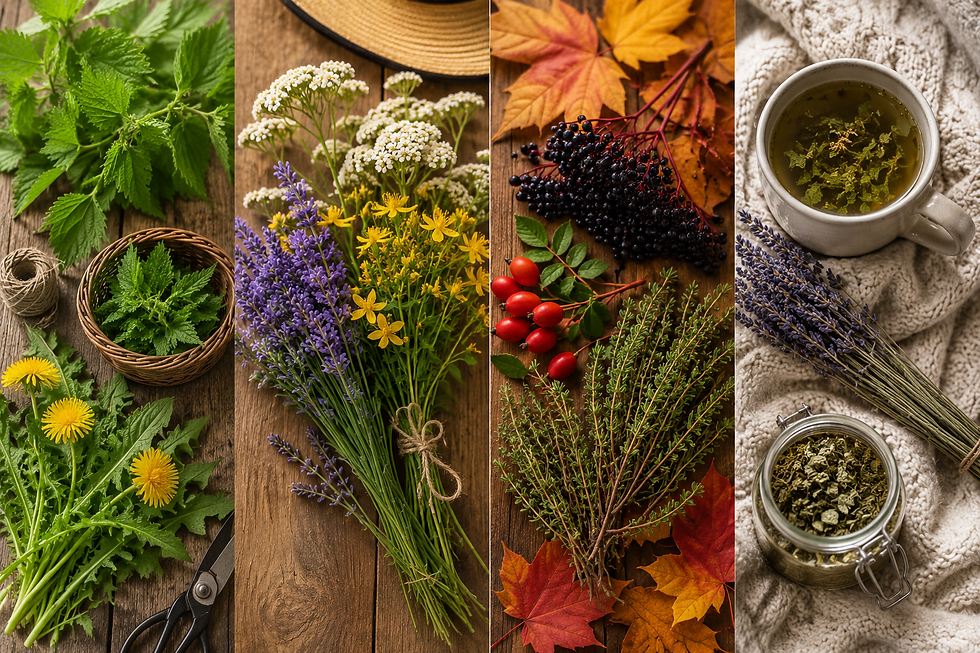 Frühling, Sommer, Herbst, Winter – Kräuter durch alle Jahreszeiten