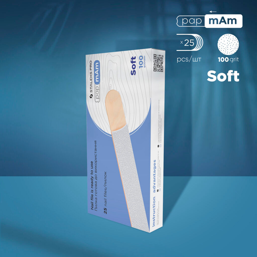 STALEKS papmAm (soft foam layer) on a wood base EXPERT 20 100 grit (25 pcs
