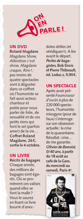 Femme Actuelle Jeux sept. 2016