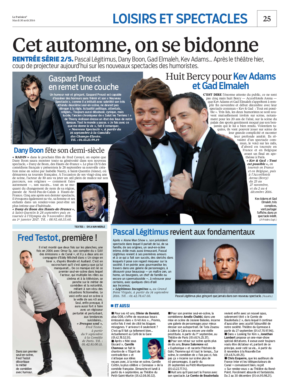 LE PARISIEN 30.08.16